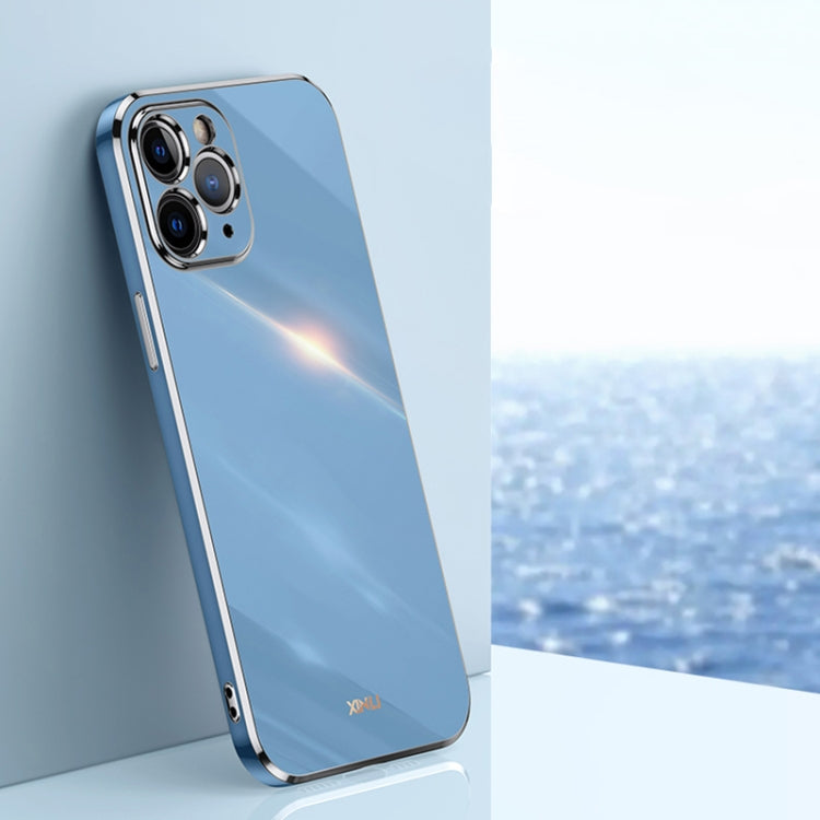 Custodia TPU antiurto con bordo oro per iPhone 11