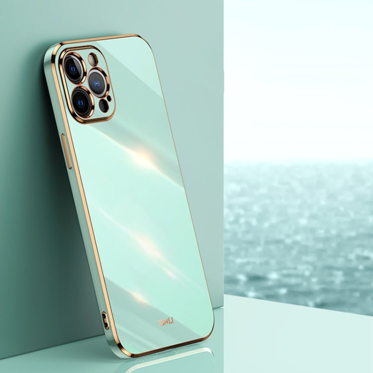 Custodia TPU antiurto con bordo oro per iPhone 12 Pro