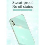 Custodia antiurto in TPU con bordo in oro con placcatura 6D XINLI, For iPhone X, For iPhone XR, For iPhone XS