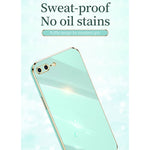Custodia TPU antiurto con bordo oro e supporto anello per iPhone