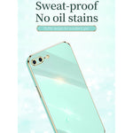 Custodia TPU antiurto con bordo oro placcato per iPhone SE 2020