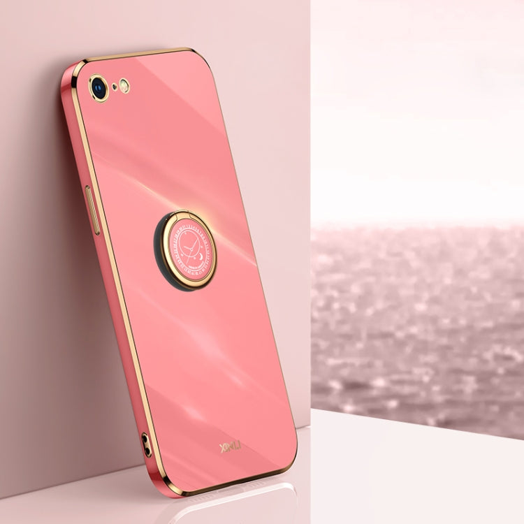 Custodia TPU antiurto con bordo oro placcato per iPhone SE 2020
