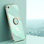 Custodia TPU antiurto con bordo oro placcato per iPhone SE 2020