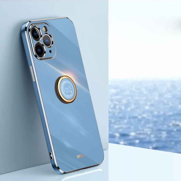 Custodia TPU antiurto con bordo oro placcato per iPhone SE 2020