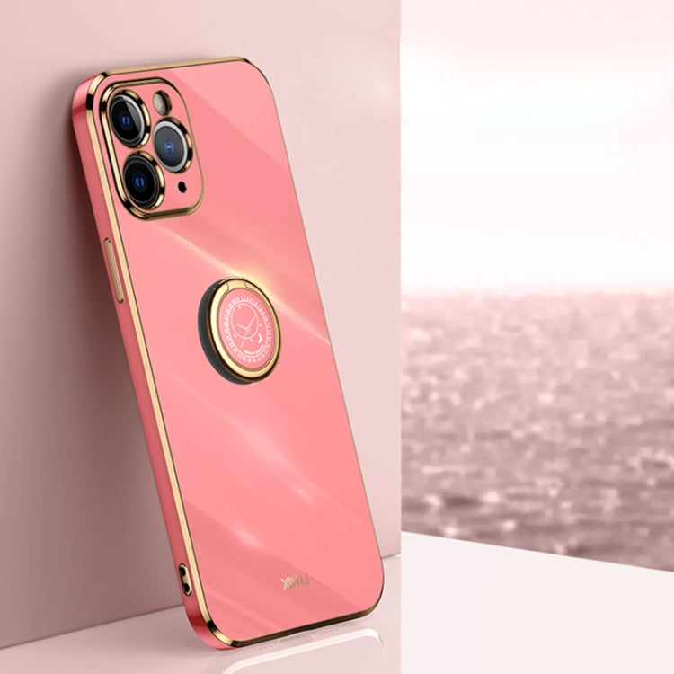 Custodia TPU antiurto con bordo oro placcato per iPhone SE 2020