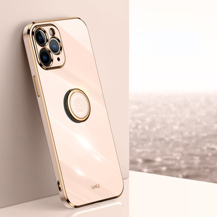 Custodia TPU antiurto con bordo oro placcato per iPhone SE 2020