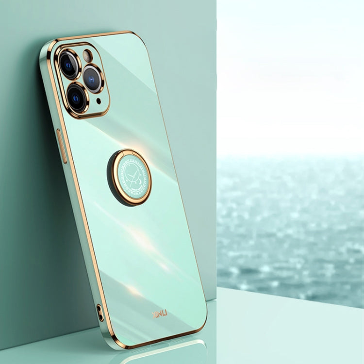 Custodia TPU antiurto con bordo oro placcato per iPhone SE 2020