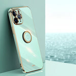 Custodia TPU antiurto con bordo oro 6D per iPhone 11 Pro Max