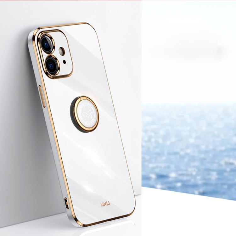 Custodia TPU antiurto con bordo oro 6D per iPhone 11 Pro Max