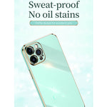 Custodia TPU antiurto con bordo oro placcato per iPhone 12 Pro