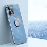 Custodia TPU antiurto con bordo oro placcato per iPhone 12 Pro