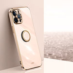 Custodia TPU antiurto con bordo oro placcato per iPhone 12 Pro