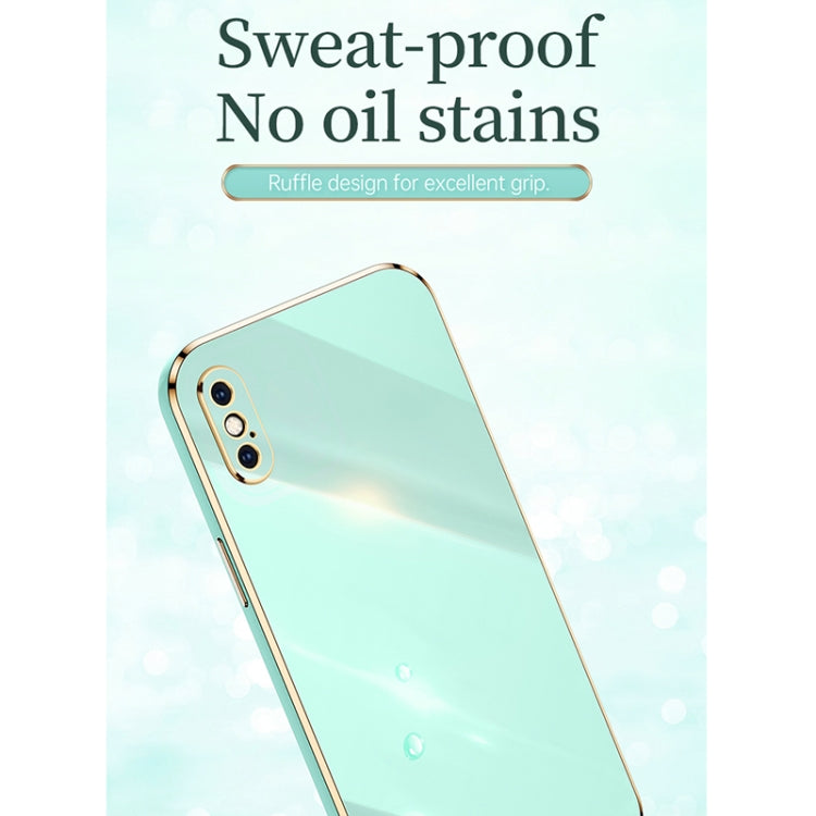 Custodia TPU antiurto con bordo oro 6D per iPhone XS