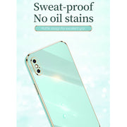 Custodia antiurto in TPU con bordo in oro placcato 6D dritto XINLI con supporto per anello, For iPhone XR, For iPhone XS, For iPhone XS Max
