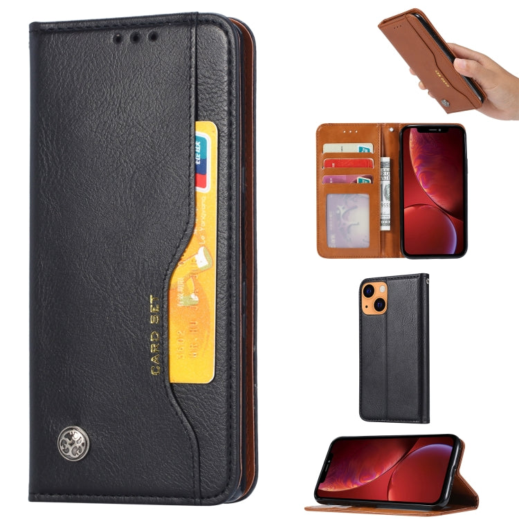 Custodia portafoglio in pelle per iPhone 13 mini con slot carte