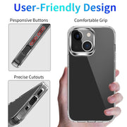 Custodia antiurto a quattro angoli in acrilico trasparente + TPU, For iPhone 13 mini, For iPhone 13, For iPhone 13 Pro, For iPhone 13 Pro Max