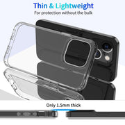 Custodia antiurto a quattro angoli in acrilico trasparente + TPU, For iPhone 13 mini, For iPhone 13, For iPhone 13 Pro, For iPhone 13 Pro Max