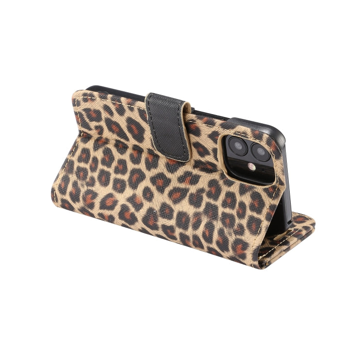 Custodia portafoglio in pelle leopardata per iPhone 13