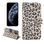 Custodia portafoglio in pelle leopardata per iPhone 13