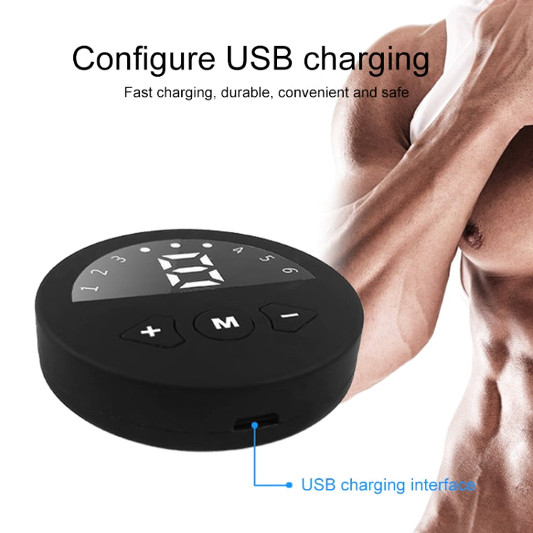 Q88Q Adesivo per muscoli addominali con ricarica USB Allenatore per muscoli addominali con display digitale a LED, Single Abdominal Muscle Sticker, Single Arm Muscle Sticker, Muscle Sticker & Left and Right Arm Sticker