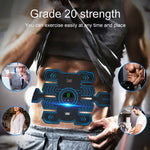 Q88Q Adesivo per muscoli addominali con ricarica USB Allenatore per muscoli addominali con display digitale a LED, Single Abdominal Muscle Sticker, Single Arm Muscle Sticker, Muscle Sticker & Left and Right Arm Sticker