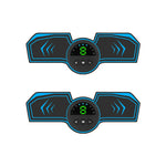 Q88Q Adesivo per muscoli addominali con ricarica USB Allenatore per muscoli addominali con display digitale a LED, Single Abdominal Muscle Sticker, Single Arm Muscle Sticker, Muscle Sticker & Left and Right Arm Sticker