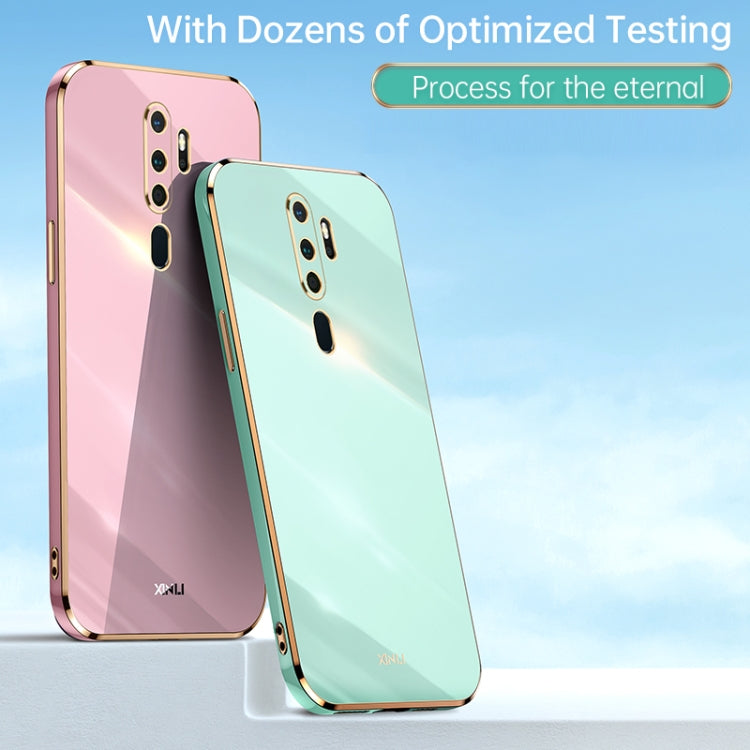 Custodia antiurto in TPU con bordo in oro con placcatura 6D XINLI, For OPPO A9 2020 / A11x, For OPPO A15, For OPPO A52