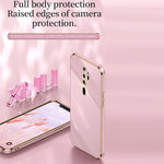 Custodia antiurto in TPU con bordo in oro con placcatura 6D XINLI, For OPPO A9 2020 / A11x, For OPPO A15, For OPPO A52