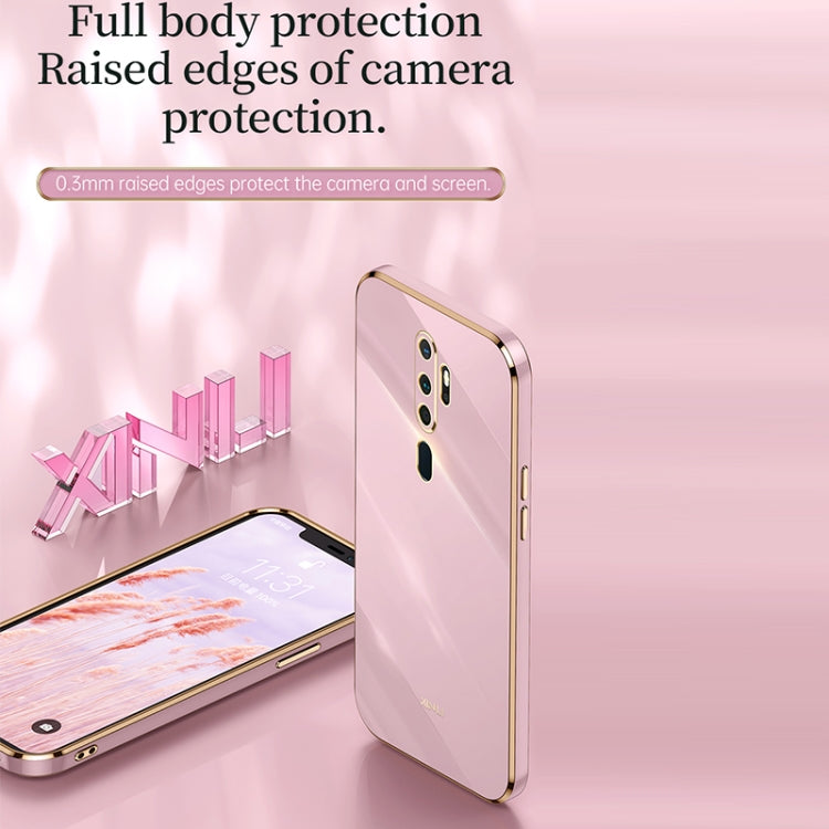 Custodia antiurto in TPU con bordo in oro con placcatura 6D XINLI, For OPPO A9 2020 / A11x, For OPPO A15, For OPPO A52