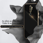 Custodia antiurto in TPU con bordo in oro con placcatura 6D XINLI, For OPPO A9 2020 / A11x, For OPPO A15, For OPPO A52