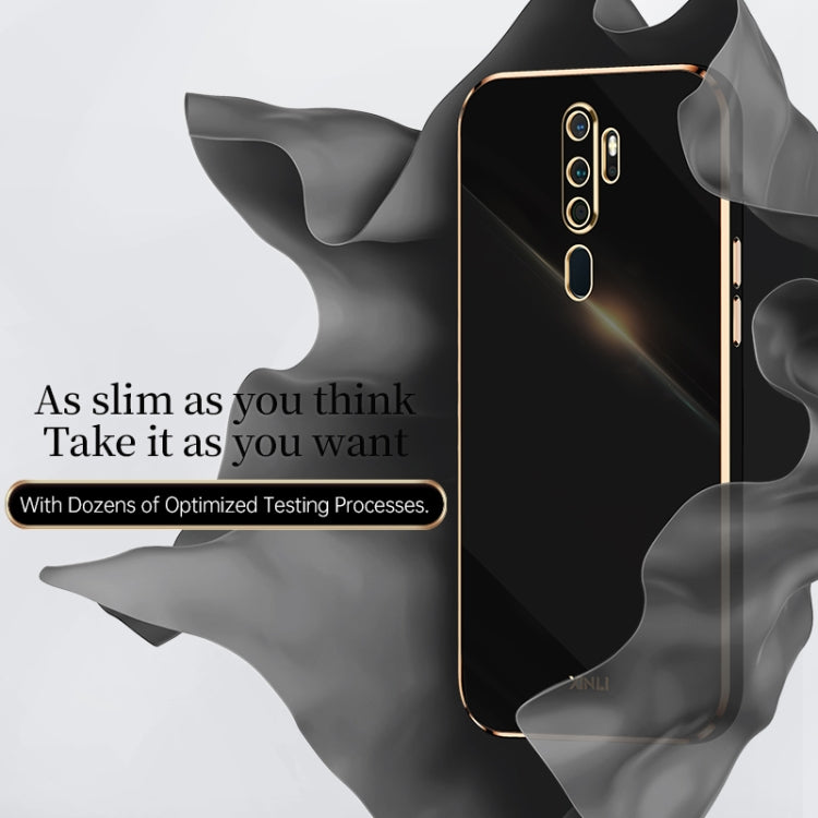 Custodia antiurto in TPU con bordo in oro con placcatura 6D XINLI, For OPPO A9 2020 / A11x, For OPPO A15, For OPPO A52