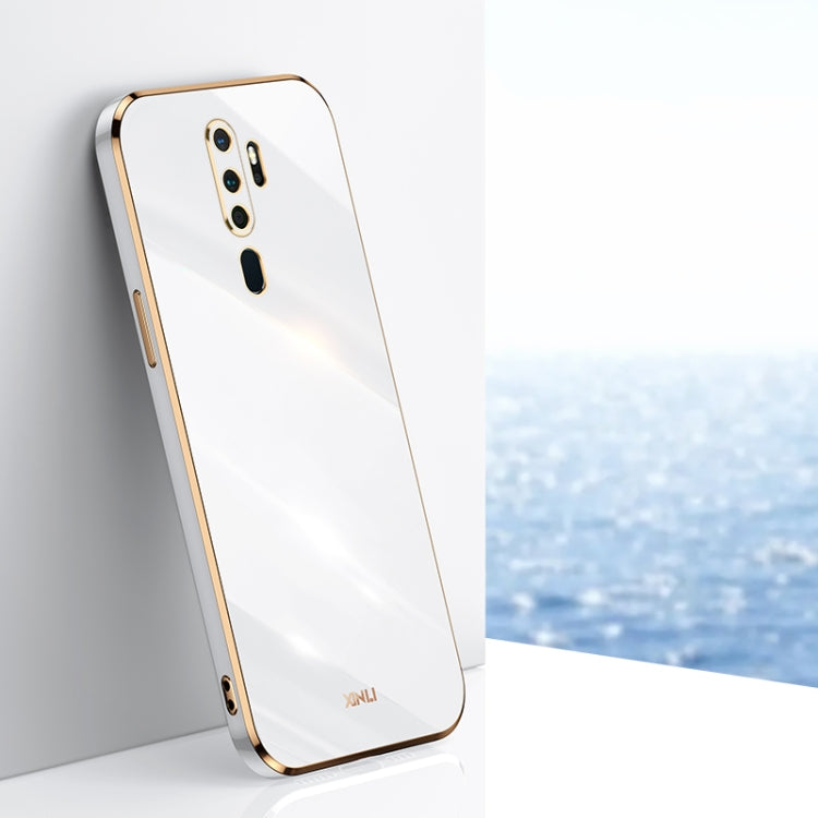 Custodia antiurto in TPU con bordo in oro con placcatura 6D XINLI, For OPPO A9 2020 / A11x, For OPPO A15, For OPPO A52