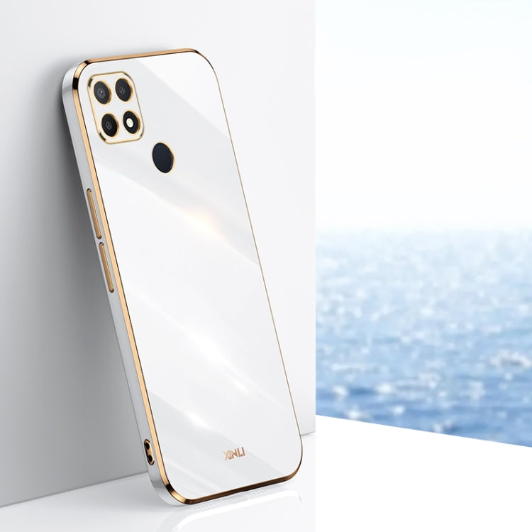 Custodia antiurto in TPU con bordo in oro con placcatura 6D XINLI, For OPPO A9 2020 / A11x, For OPPO A15, For OPPO A52