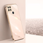 Custodia antiurto in TPU con bordo in oro con placcatura 6D XINLI, For OPPO A9 2020 / A11x, For OPPO A15, For OPPO A52