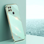 Custodia antiurto in TPU con bordo in oro con placcatura 6D XINLI, For OPPO A9 2020 / A11x, For OPPO A15, For OPPO A52