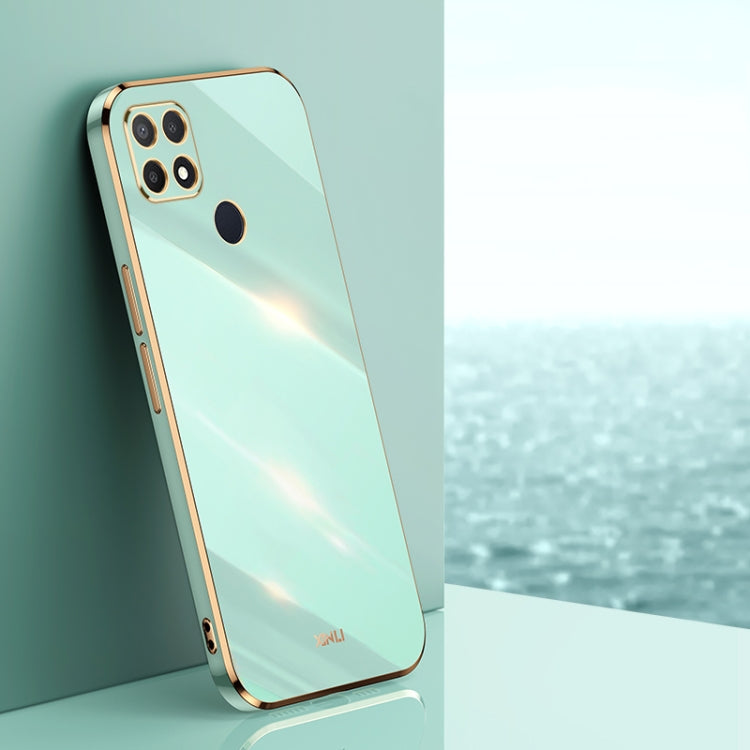 Custodia antiurto in TPU con bordo in oro con placcatura 6D XINLI, For OPPO A9 2020 / A11x, For OPPO A15, For OPPO A52