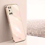 Custodia antiurto in TPU con bordo in oro con placcatura 6D XINLI, For OPPO A9 2020 / A11x, For OPPO A15, For OPPO A52