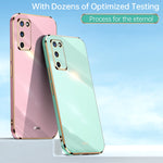 Custodia antiurto in TPU con bordo in oro con placcatura 6D XINLI, For OPPO A55 5G, For OPPO A72, For OPPO A91