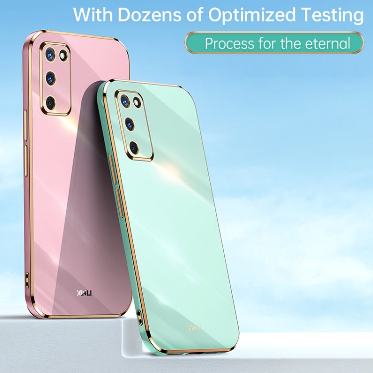 Custodia antiurto in TPU con bordo in oro con placcatura 6D XINLI, For OPPO A55 5G, For OPPO A72, For OPPO A91