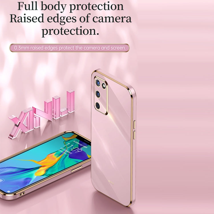 Custodia antiurto in TPU con bordo in oro con placcatura 6D XINLI, For OPPO A55 5G, For OPPO A72, For OPPO A91