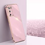 Custodia antiurto in TPU con bordo in oro con placcatura 6D XINLI, For OPPO A55 5G, For OPPO A72, For OPPO A91