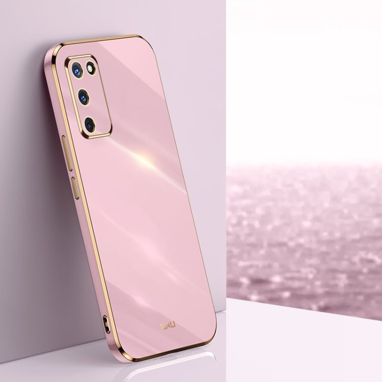 Custodia antiurto in TPU con bordo in oro con placcatura 6D XINLI, For OPPO A55 5G, For OPPO A72, For OPPO A91