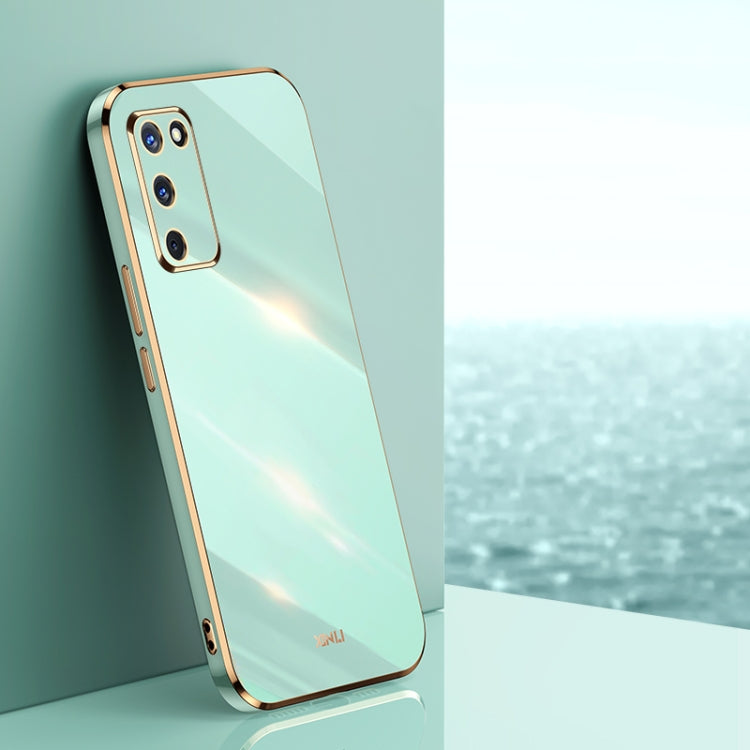 Custodia antiurto in TPU con bordo in oro con placcatura 6D XINLI, For OPPO A55 5G, For OPPO A72, For OPPO A91