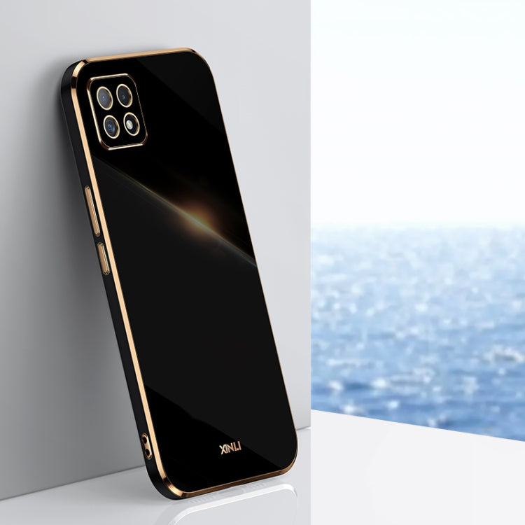 Custodia antiurto in TPU con bordo in oro con placcatura 6D XINLI, For OPPO A55 5G, For OPPO A72, For OPPO A91