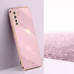 Custodia antiurto in TPU con bordo in oro con placcatura 6D XINLI, For OPPO A55 5G, For OPPO A72, For OPPO A91