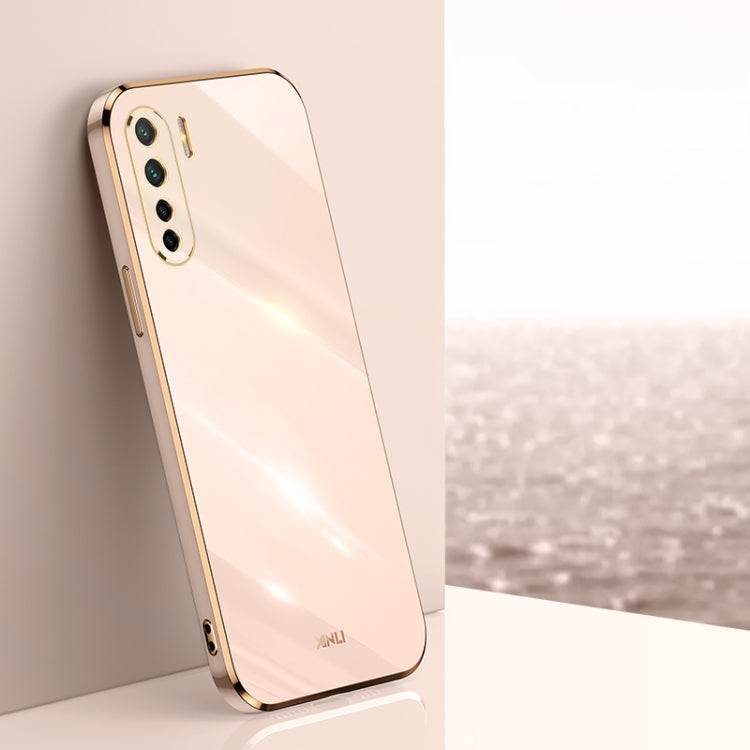 Custodia antiurto in TPU con bordo in oro con placcatura 6D XINLI, For OPPO A55 5G, For OPPO A72, For OPPO A91