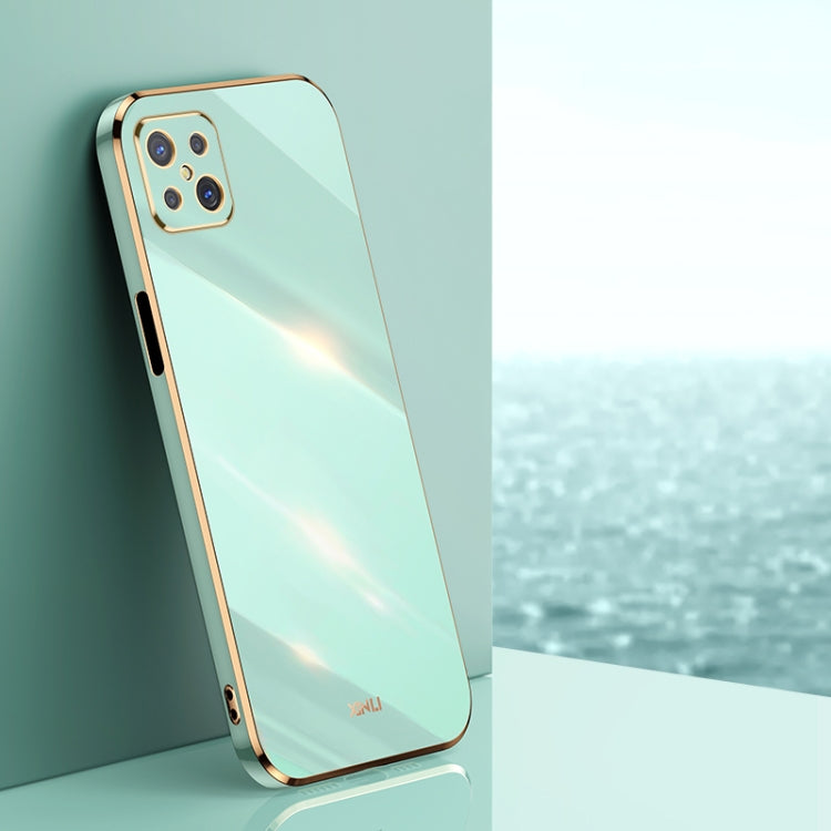 Custodia antiurto in TPU con bordo in oro con placcatura 6D XINLI, For OPPO A92s, For OPPO A93, For OPPO F11