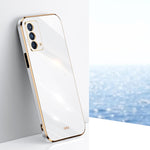 Custodia antiurto in TPU con bordo in oro con placcatura 6D XINLI, For OPPO A92s, For OPPO A93, For OPPO F11