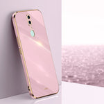 Custodia antiurto in TPU con bordo in oro con placcatura 6D XINLI, For OPPO A92s, For OPPO A93, For OPPO F11