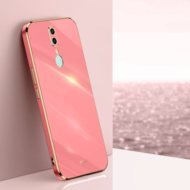 Custodia antiurto in TPU con bordo in oro con placcatura 6D XINLI, For OPPO A92s, For OPPO A93, For OPPO F11